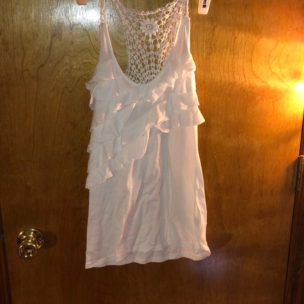 White summer tank top